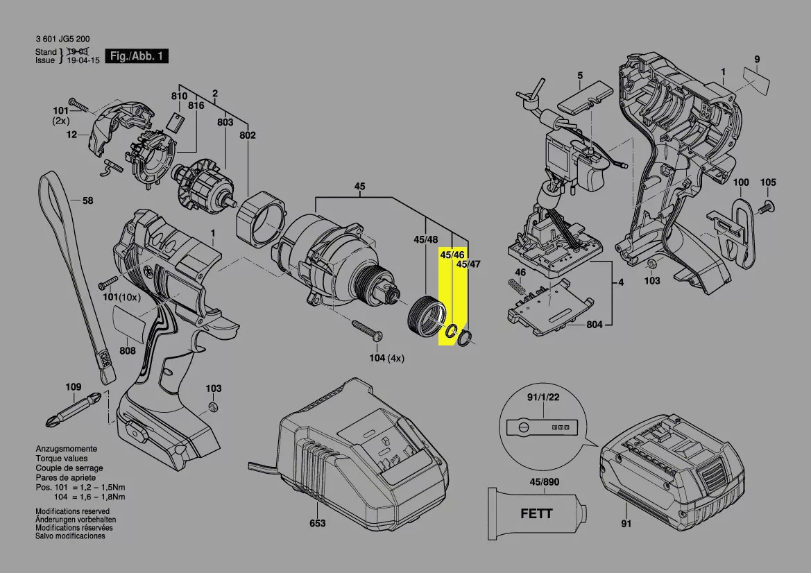 bague caoutchouc porte-outil visseuse à choc réf. 2 609 170 157 Bosch